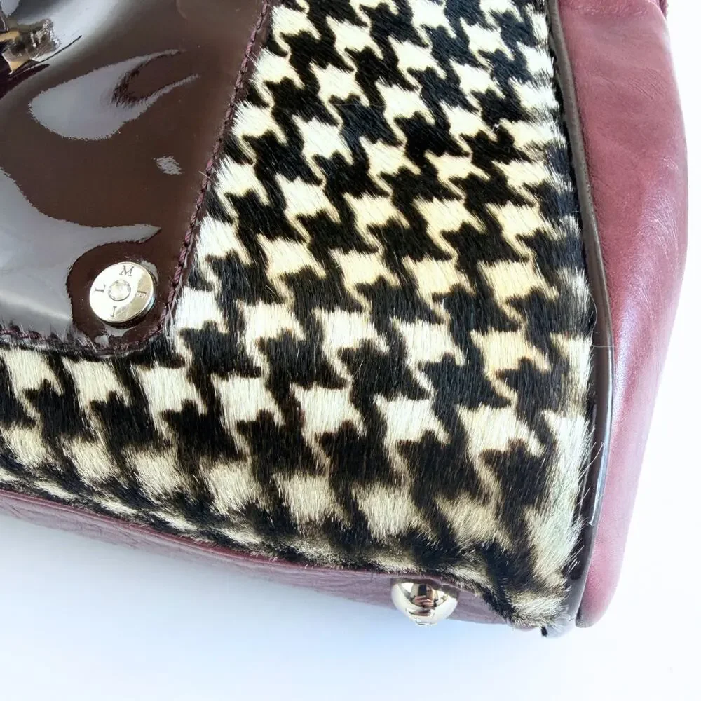 My Flat In London Andover Houndstooth Satchel